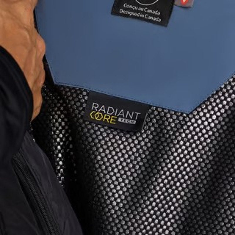 New Ski-Doo Mens Navy Blue Absolute 0 Jacket Radiant Core Insulated Temp Coat