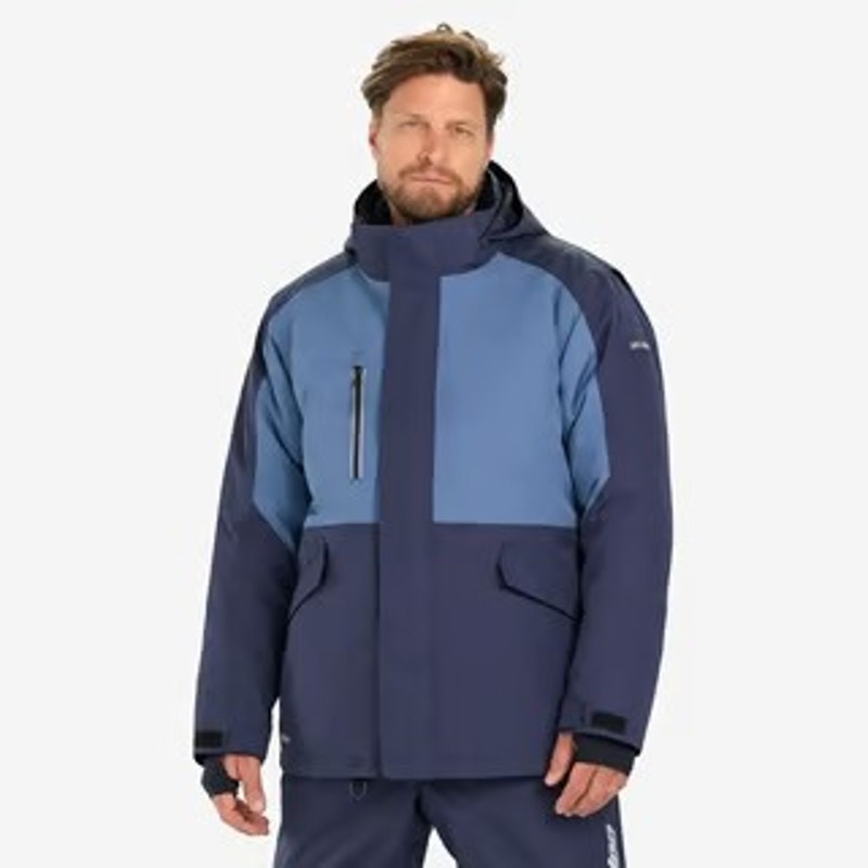 New Ski-Doo Mens Navy Blue Absolute 0 Jacket Radiant Core Insulated Temp Coat
